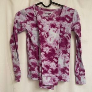 Cat & Jack Flannelish Purple Tie-Dye Pajamas